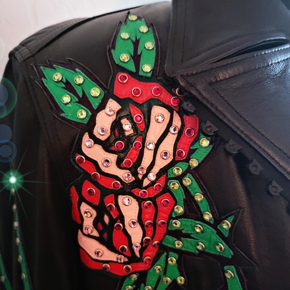 Kippy's Gorgeous Brand New Leather Motorcycle Jacket - Picture 8 of 17